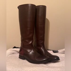 Frye Chestnut Brown Leather Boots